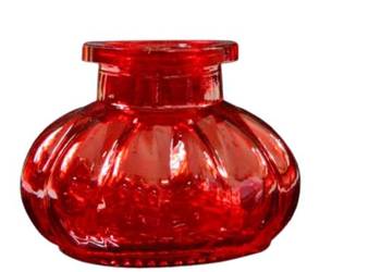 Czerwony Dzban do Sziszy Mała Butla do Fajki Wodnej Wazon Nargile Hookah