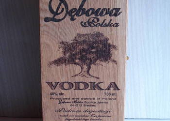 Skrzynka na butelkę DĘBOWA