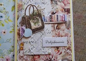 Kartka podziękowanie personalizowana handmade