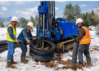 Gruntowe pompy ciepła Góra odwierty, dokumentacja Nibe Thermia Stiebel