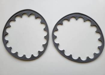 Trabant 500 600 601 1.1 Nowe uszczelki reflektorów przednich szare para