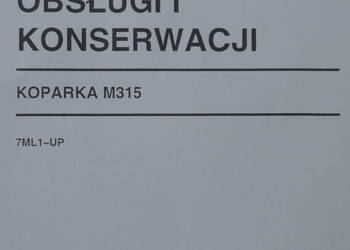 Instrukcja obsługi DTR koparka kołowa CAT M315 CATERPILLAR j. polski