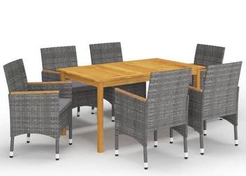 vidaXL 7-częściowy zestaw mebli ogrodowyc(SKU:3067772)