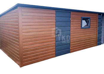 Schowek - Domek Ogrodowy 4,5x3 + Wiata 1x3m - Drzwi - Okno - TKD229