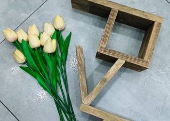 Półka, napis z drewna Love. Handmade