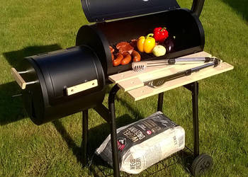 GRILL OGRODOWY Z WĘDZARNIĄ PRZENOŚNY WĘDZARNIA BBQ