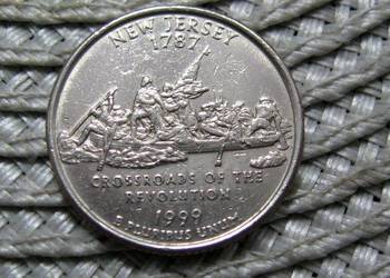 USA 25 Cent 1999r - P - Stany USA - NEW JERSEY
