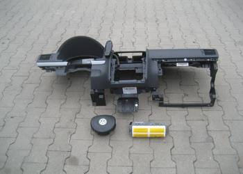 vw touran 03-09r deska rozdzielcza konsola poduszki powietrzne