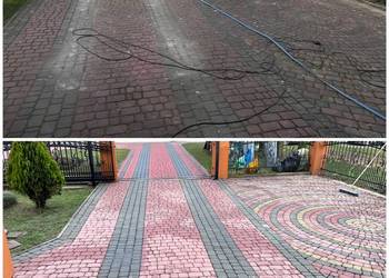 Mycie i czyszczenie kostki Brukowej