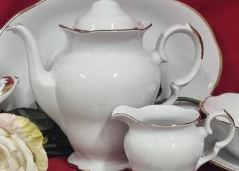 Alaska Golden Belt 12/39 serwis do kawy porcelana z fabryki Krzysztof  Wał