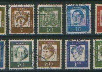 Zn. RFN Mi 347, 8, 50 - 2, 5, 8 - 62 kas  kas 1961