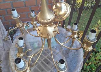 Zyrandol lampa wiszaca z mosiadzu
