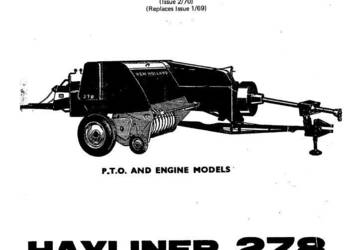 New Holland 370, 386, 268, 387 katalog części prasa