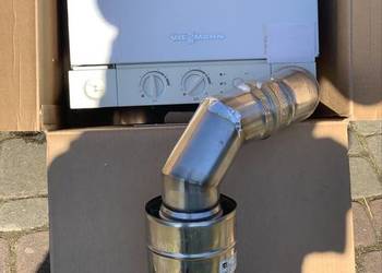 Kocioł gazowy dwufuncyjny Viessmann Vitopend 100 widoczny na zdj