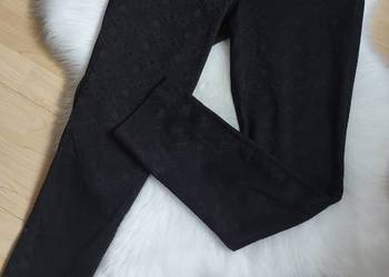 Klasyczne czarne spodnie z bawełny roz. M/L H&M