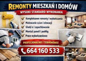 KOMPLEKSOWE REMONTY MIESZKAŃ I DOMÓW