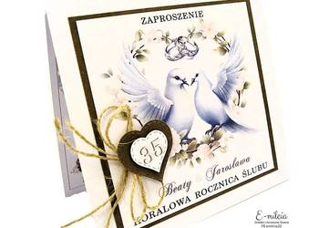 Zaproszenia 35 Rocznica Ślubu / ROCZNICA KORALOWA FB emilcia22 (Y)