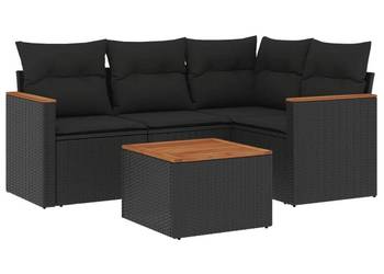 vidaXL 5-cz. zestaw wypoczynkowy do ogrodu, poduszki(SKU:3225936)