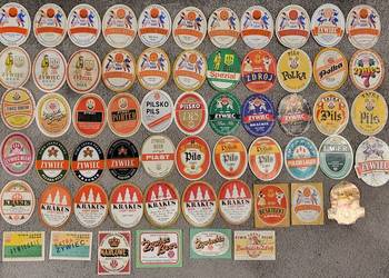 Etykiety piwne zestaw 359 etykiet polskie browary