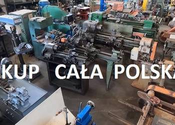 Skup maszyn przemysłowych do metalu tokarek, frezarka tokarka prasa
