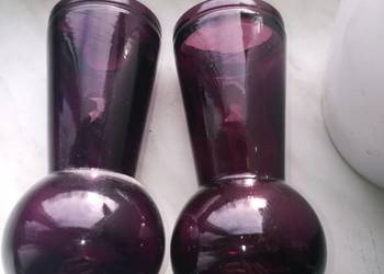 Wazonik prądniczanka fiolet, bakłażan PRL