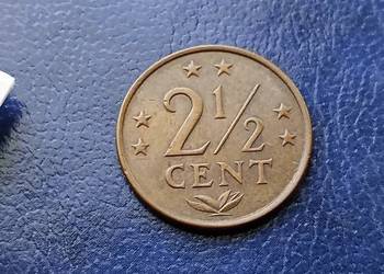 Stare monety 2 1/2 cent 1974 Antyle Holenderskie