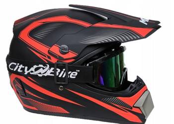 KASK MPX Cross ATV Quad hulajnoga + Gogle nowy wszystkie rozmiary