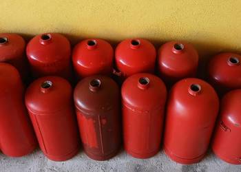 Zbiornik metalowy pusty 6 kg - do przerobienia