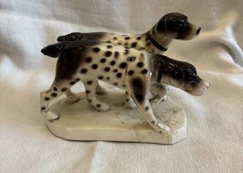 Porcelanowa figurka psów - Manufaktura w Pacykowie