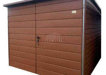 Schowek Domek Ogrodowy 2,5x3m Brama dwuskrzydłowa ceglasty TS1001