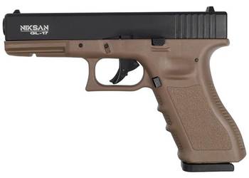 Pistolet wiatrówka Niksan Defence NKS GL17 Tan Blow Back 4.5 mm