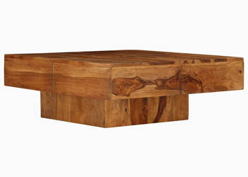 Stolik kawowy 80x80x30 cm lite drewno akacjowe WM-246250
