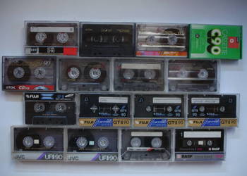 Kasety magnetofonowe TDK-JVC-BASF-FUJI