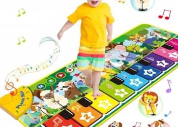 MATA EDUKACYJNA muzyczna dźwięki ZWIERZĄT pianino do zabawy i nauki MATA EDUKACYJNA muzyczna dźwięki ZWIERZĄT pianino do zabawy i nauki