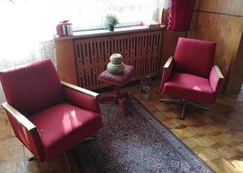 Fotele PRL Obrotowe Stare Okazja.