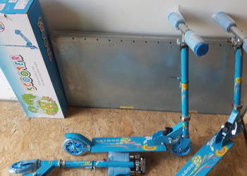 HULAJNOGA SKŁADANA DLA DZIECI Niebieska scooter