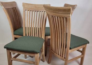 Komplet dębowych krzeseł do jadalni 4szt