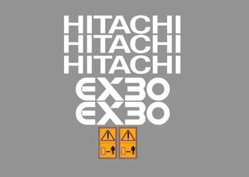 Naklejki oklejenie HITACHI EX30 EX22 EX15 EX20 EX8 Zamiennik