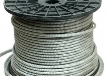Lina stalowa fi 6mm w osłonie pcv Lina stalowa fi 6mm w osłonie pcv
