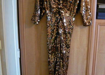 Suknia z cekinów