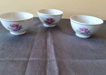 3 miseczki z porcelany - PRL