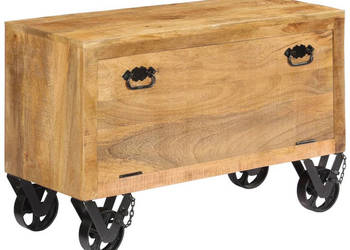 Szafka na buty 86x35x55 cm lite drewno mango WM-247658