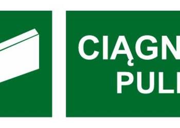 Naklejka BHP CIĄGNĄĆ PULL AC068