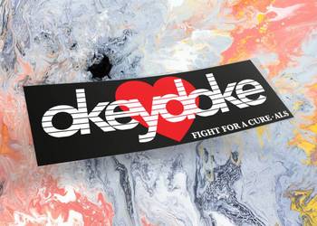 Naklejka K13 + OKEYDOKE 12 x 4 cm drift slap jdm
