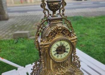 Zegar mosiężny kominkowej