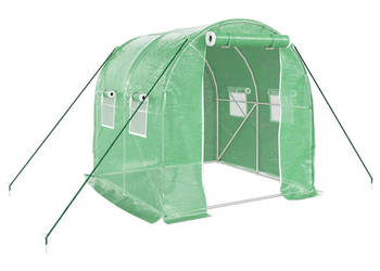 Szklarnia ze stalową ramą zielona 4 m² 2x2x2 m WM-364073