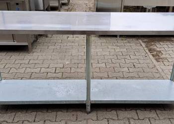 STÓŁ GASTRONOMICZNY CENTRALNY Z PÓŁKĄ - 213/60/90 CM - M.888.N