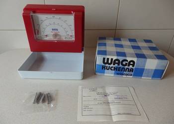 Vintage - Zabytkowa, wisząca Waga Kuchenna z czasów PRL.