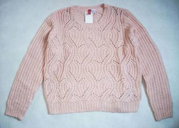 H&M Pudrowy Sweter NOWY Milutki 40 L