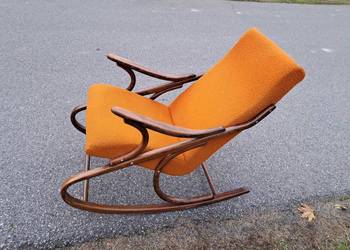 Retro fotel bujany firmy Thonet Czechoslowacja z roku 1960